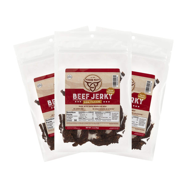 Mission Meats Classic BBQ Grass-Fed Beef Jerky